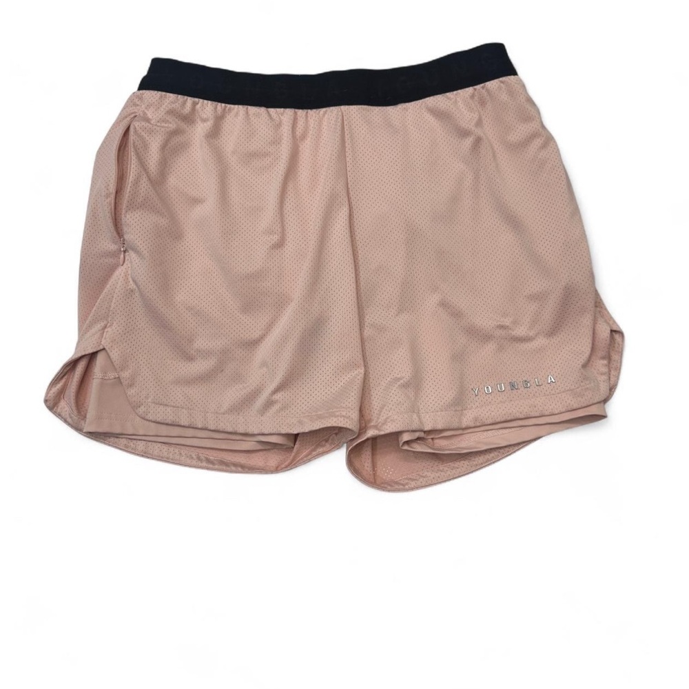 YoungLa 129 Trilogy 2 in 1 Compression Shorts Nude Size Large